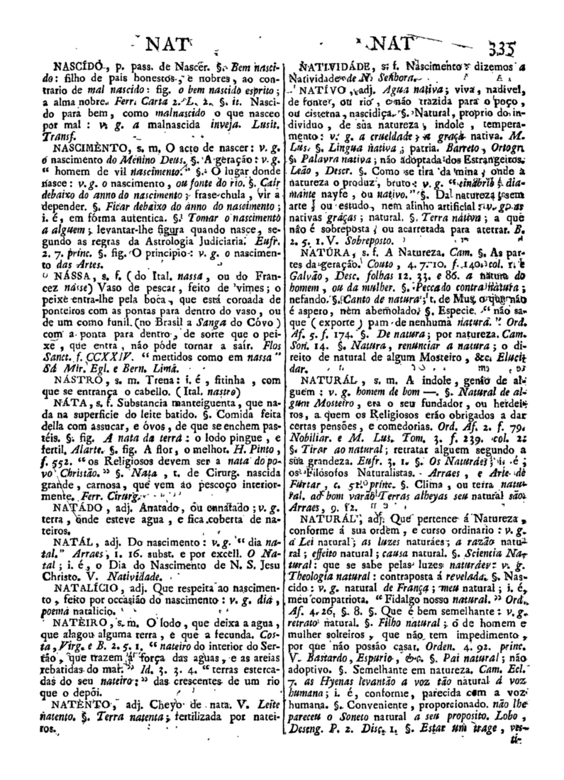 Página 1145_Diccionario da lingua portugueza - recompilado dos vocabularios impressos ate agora, e nesta segunda edição novamente emendado e muito acrescentado, por ANTONIO DE MORAES SILVA