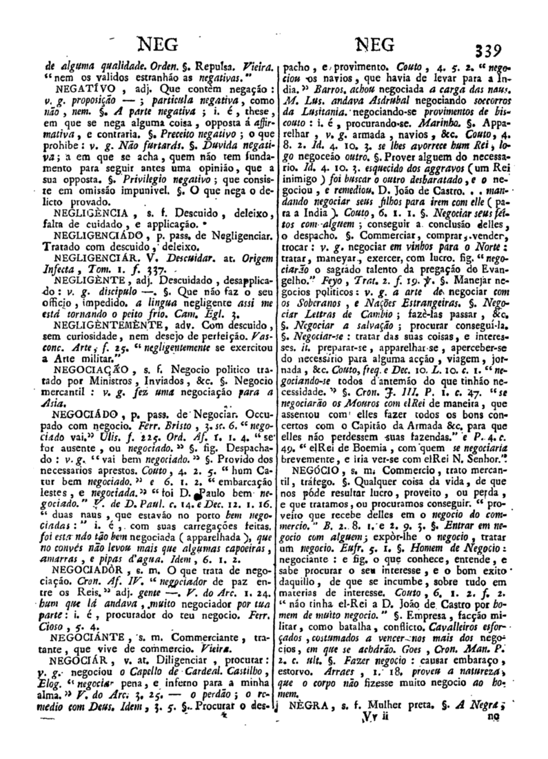 Página 1149_Diccionario da lingua portugueza - recompilado dos vocabularios impressos ate agora, e nesta segunda edição novamente emendado e muito acrescentado, por ANTONIO DE MORAES SILVA