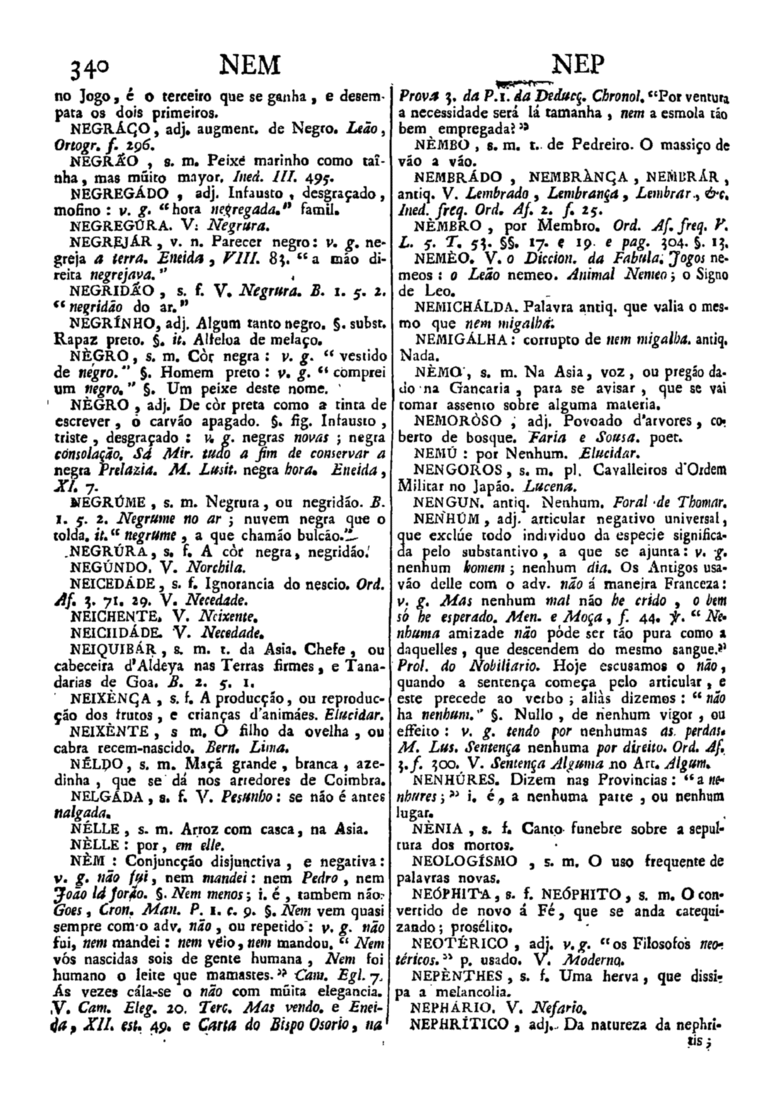 Página 1150_Diccionario da lingua portugueza - recompilado dos vocabularios impressos ate agora, e nesta segunda edição novamente emendado e muito acrescentado, por ANTONIO DE MORAES SILVA