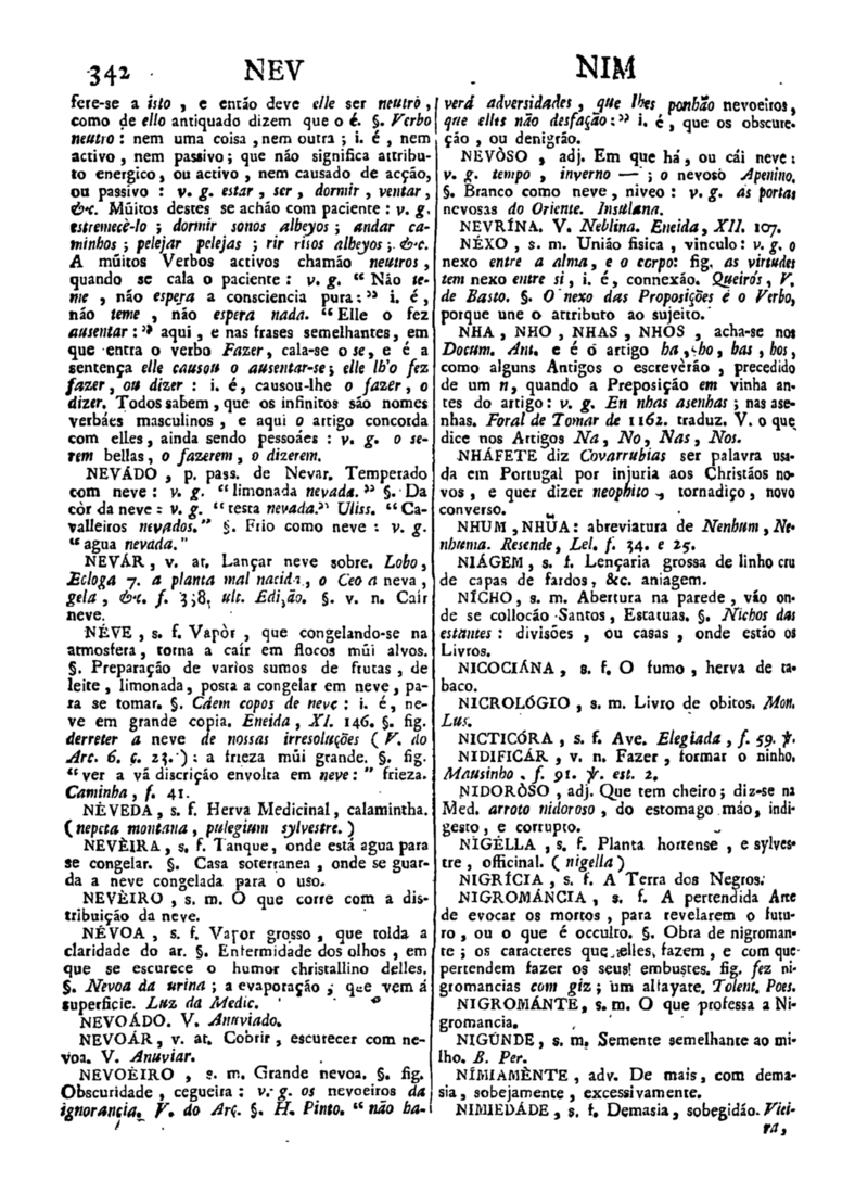 Página 1152_Diccionario da lingua portugueza - recompilado dos vocabularios impressos ate agora, e nesta segunda edição novamente emendado e muito acrescentado, por ANTONIO DE MORAES SILVA