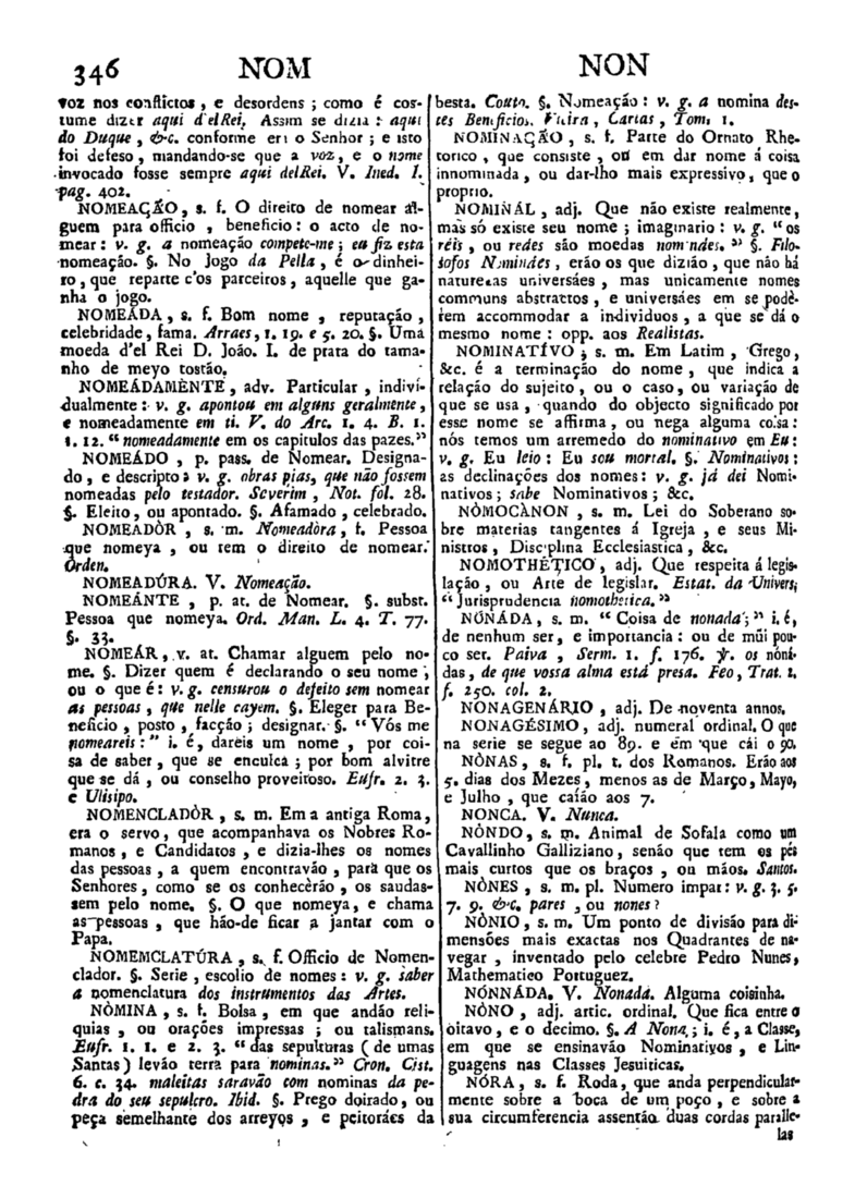 Página 1156_Diccionario da lingua portugueza - recompilado dos vocabularios impressos ate agora, e nesta segunda edição novamente emendado e muito acrescentado, por ANTONIO DE MORAES SILVA