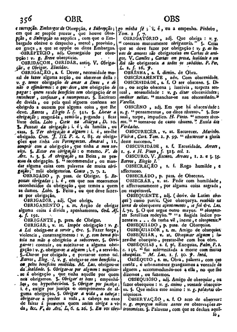 Página 1166_Diccionario da lingua portugueza - recompilado dos vocabularios impressos ate agora, e nesta segunda edição novamente emendado e muito acrescentado, por ANTONIO DE MORAES SILVA