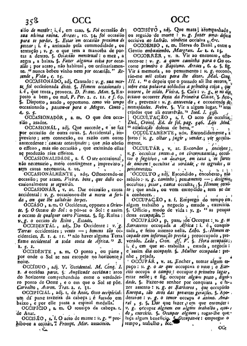 Página 1168_Diccionario da lingua portugueza - recompilado dos vocabularios impressos ate agora, e nesta segunda edição novamente emendado e muito acrescentado, por ANTONIO DE MORAES SILVA