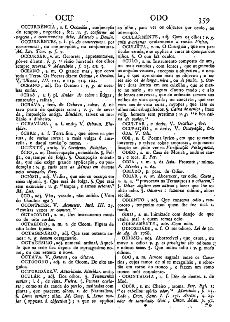 Página 1169_Diccionario da lingua portugueza - recompilado dos vocabularios impressos ate agora, e nesta segunda edição novamente emendado e muito acrescentado, por ANTONIO DE MORAES SILVA