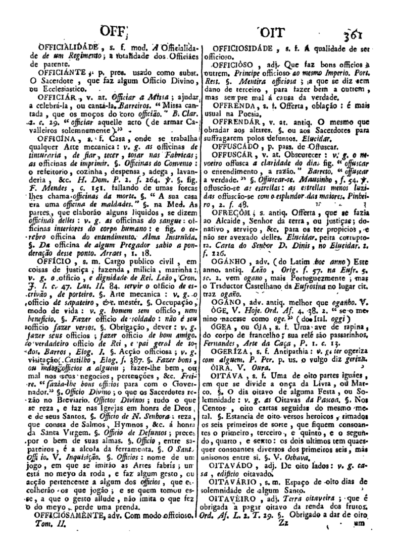 Página 1171_Diccionario da lingua portugueza - recompilado dos vocabularios impressos ate agora, e nesta segunda edição novamente emendado e muito acrescentado, por ANTONIO DE MORAES SILVA