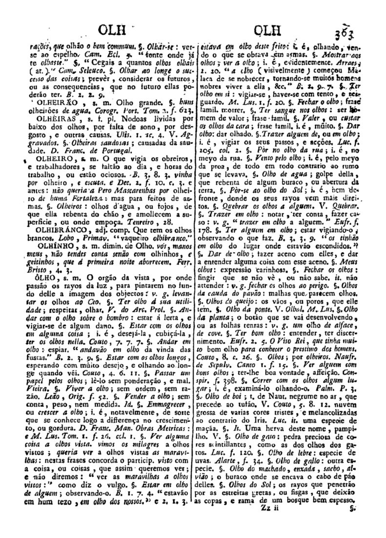 Página 1173_Diccionario da lingua portugueza - recompilado dos vocabularios impressos ate agora, e nesta segunda edição novamente emendado e muito acrescentado, por ANTONIO DE MORAES SILVA