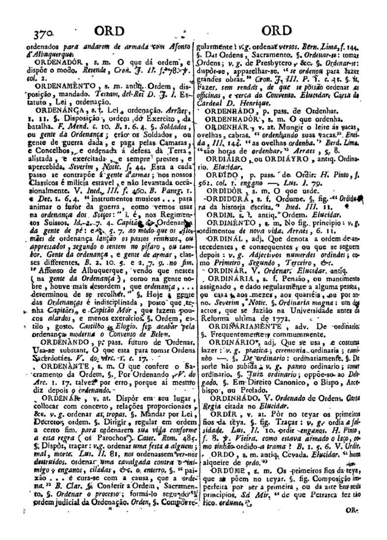 Página 1180_Diccionario da lingua portugueza - recompilado dos vocabularios impressos ate agora, e nesta segunda edição novamente emendado e muito acrescentado, por ANTONIO DE MORAES SILVA