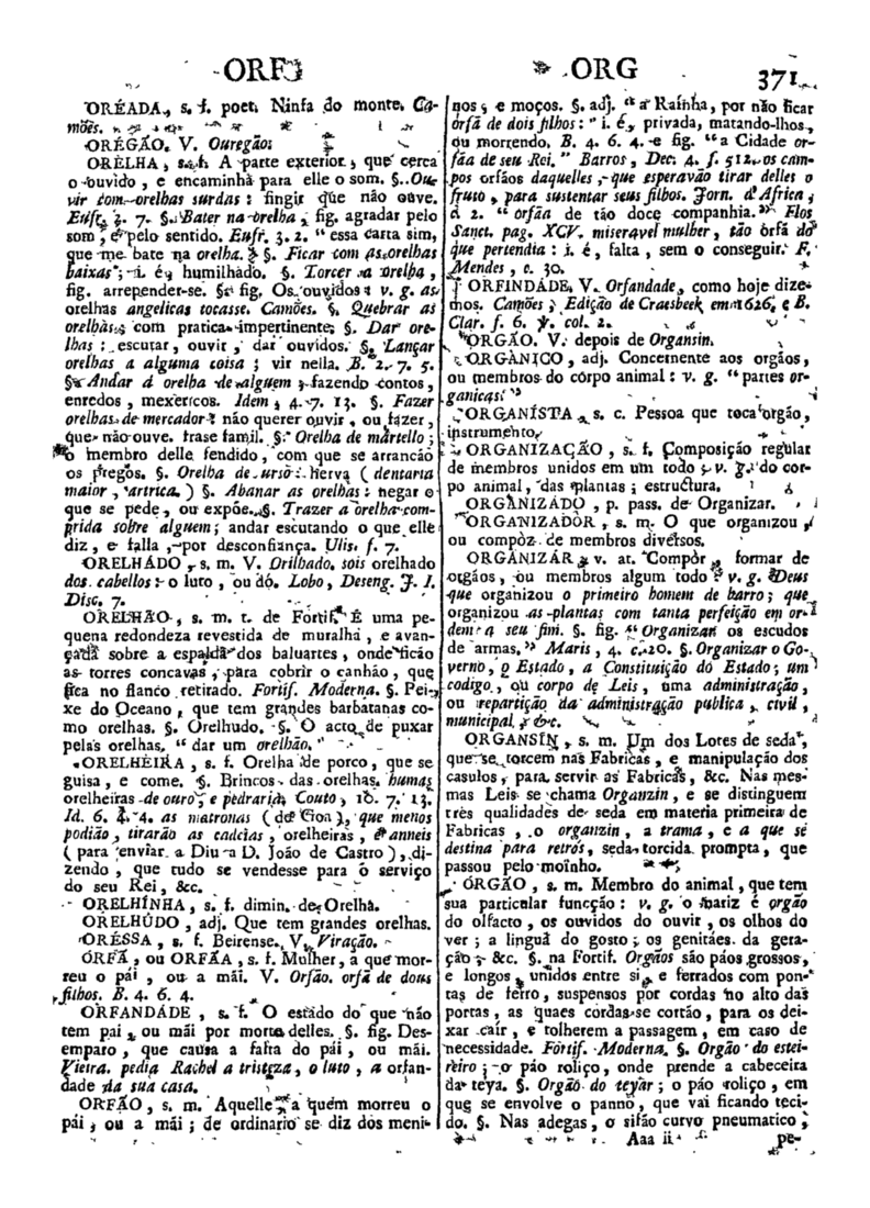 Página 1181_Diccionario da lingua portugueza - recompilado dos vocabularios impressos ate agora, e nesta segunda edição novamente emendado e muito acrescentado, por ANTONIO DE MORAES SILVA