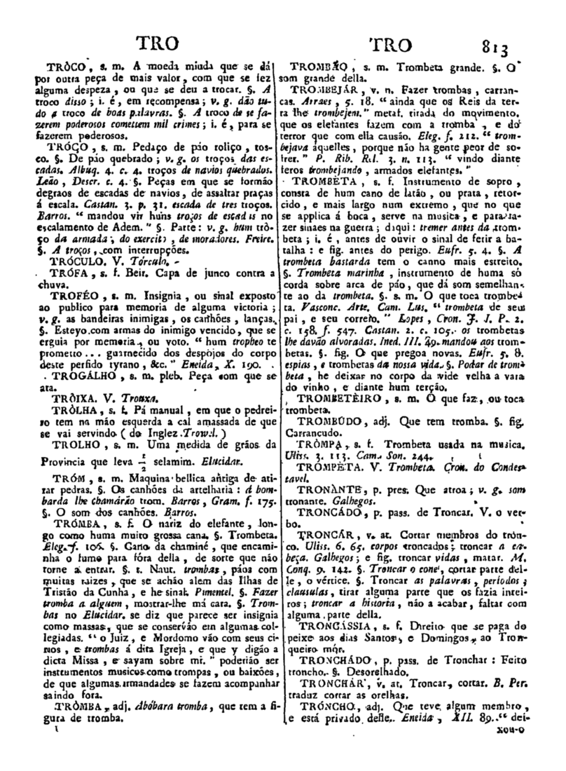 Página 1623_Diccionario da lingua portugueza - recompilado dos vocabularios impressos ate agora, e nesta segunda edição novamente emendado e muito acrescentado, por ANTONIO DE MORAES SILVA