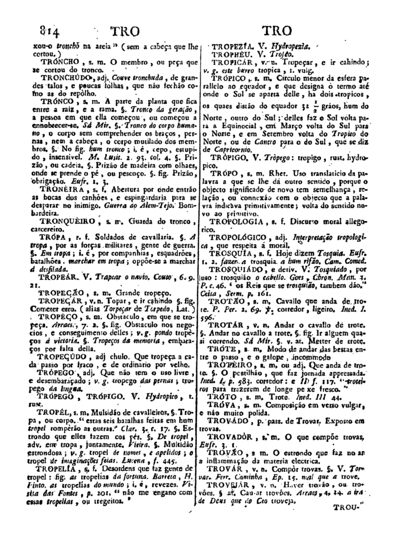 Página 1624_Diccionario da lingua portugueza - recompilado dos vocabularios impressos ate agora, e nesta segunda edição novamente emendado e muito acrescentado, por ANTONIO DE MORAES SILVA