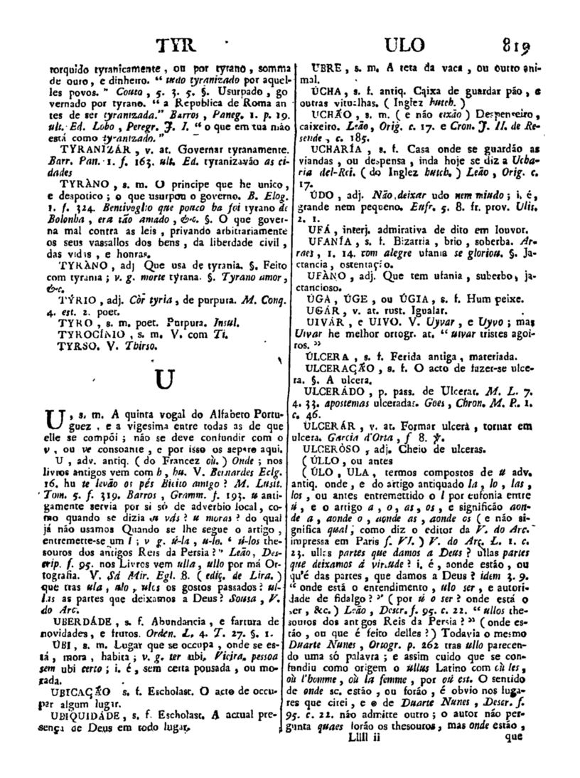 Página 1629_Diccionario da lingua portugueza - recompilado dos vocabularios impressos ate agora, e nesta segunda edição novamente emendado e muito acrescentado, por ANTONIO DE MORAES SILVA