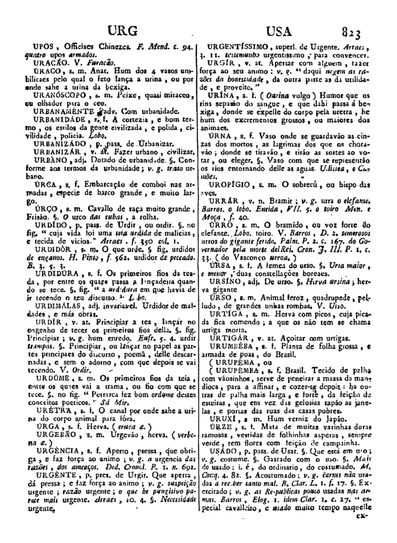 Página 1633_Diccionario da lingua portugueza - recompilado dos vocabularios impressos ate agora, e nesta segunda edição novamente emendado e muito acrescentado, por ANTONIO DE MORAES SILVA