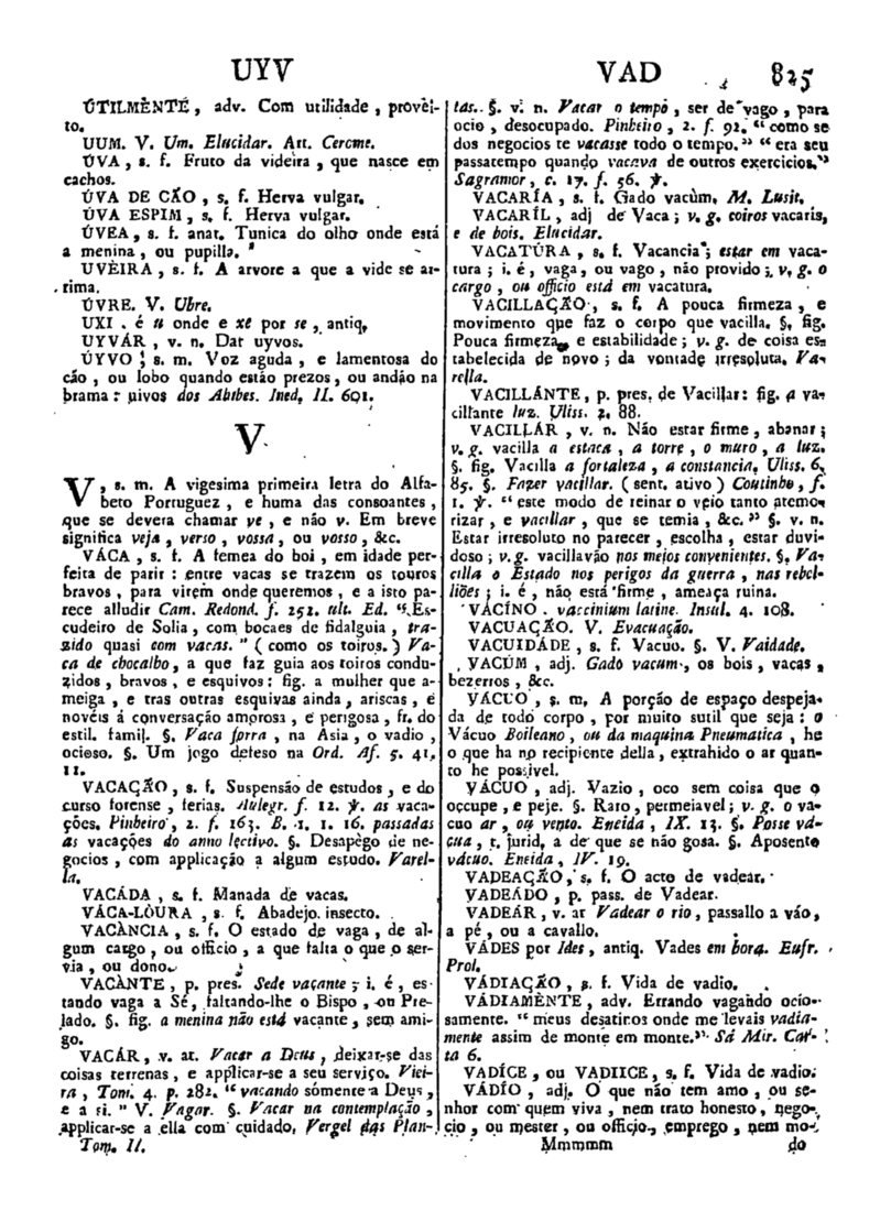 Página 1635_Diccionario da lingua portugueza - recompilado dos vocabularios impressos ate agora, e nesta segunda edição novamente emendado e muito acrescentado, por ANTONIO DE MORAES SILVA