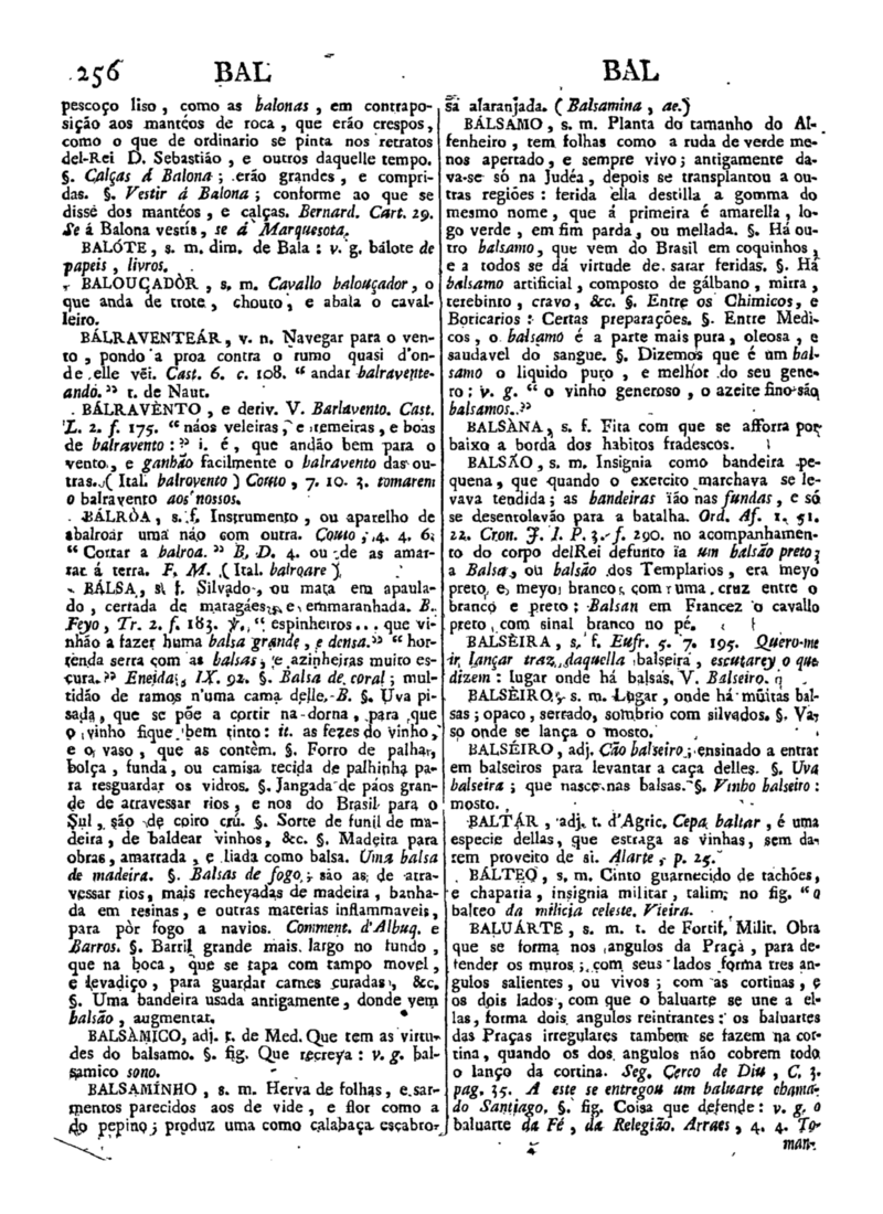 Página 256_Diccionario da lingua portugueza - recompilado dos vocabularios impressos ate agora, e nesta segunda edição novamente emendado e muito acrescentado, por ANTONIO DE MORAES SILVA