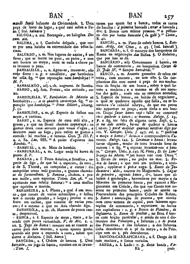 Página 257_Diccionario da lingua portugueza - recompilado dos vocabularios impressos ate agora, e nesta segunda edição novamente emendado e muito acrescentado, por ANTONIO DE MORAES SILVA