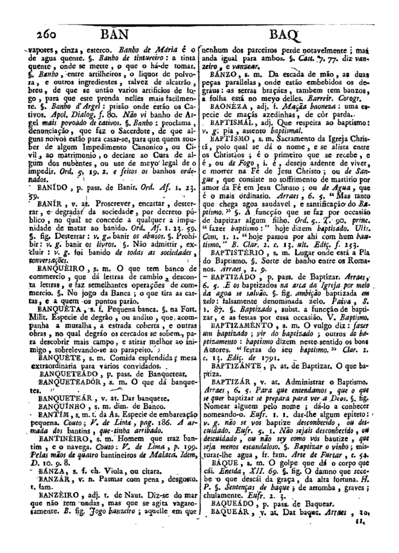 Página 260_Diccionario da lingua portugueza - recompilado dos vocabularios impressos ate agora, e nesta segunda edição novamente emendado e muito acrescentado, por ANTONIO DE MORAES SILVA