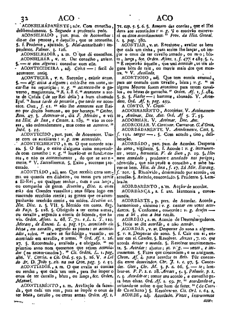 Página 32_Diccionario da lingua portugueza - recompilado dos vocabularios impressos ate agora, e nesta segunda edição novamente emendado e muito acrescentado, por ANTONIO DE MORAES SILVA