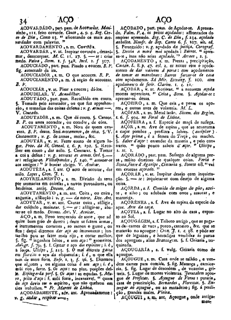 Página 34_Diccionario da lingua portugueza - recompilado dos vocabularios impressos ate agora, e nesta segunda edição novamente emendado e muito acrescentado, por ANTONIO DE MORAES SILVA