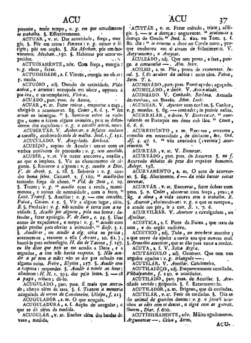 Página 37_Diccionario da lingua portugueza - recompilado dos vocabularios impressos ate agora, e nesta segunda edição novamente emendado e muito acrescentado, por ANTONIO DE MORAES SILVA