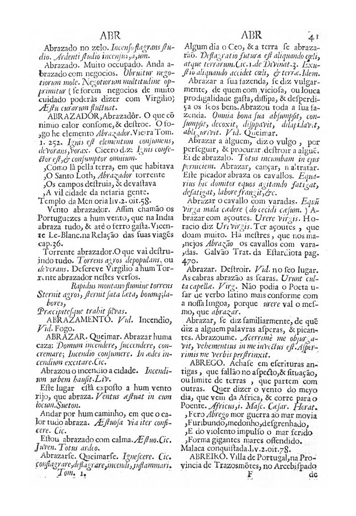 Página 41_VOCABULARIO PORTUGUEZ & LATINO, aulico, anatomico, architectonico...