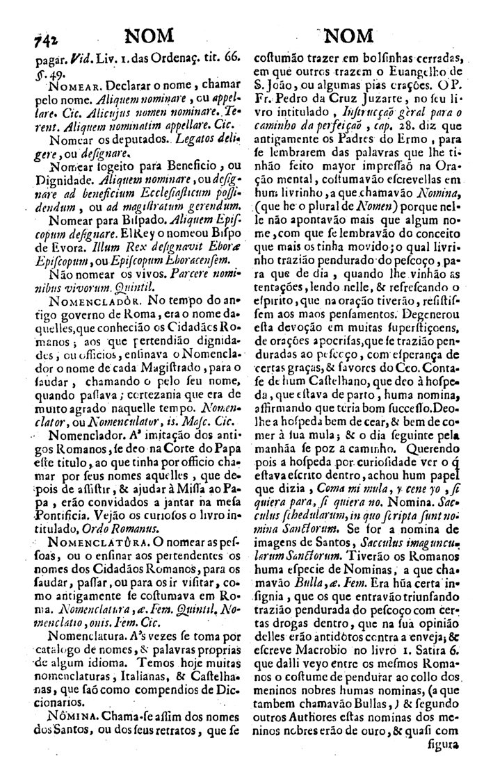 Página 4376_VOCABULARIO PORTUGUEZ & LATINO, aulico, anatomico, architectonico...