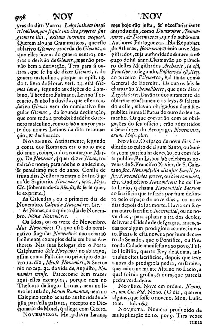 Página 4392_VOCABULARIO PORTUGUEZ & LATINO, aulico, anatomico, architectonico...