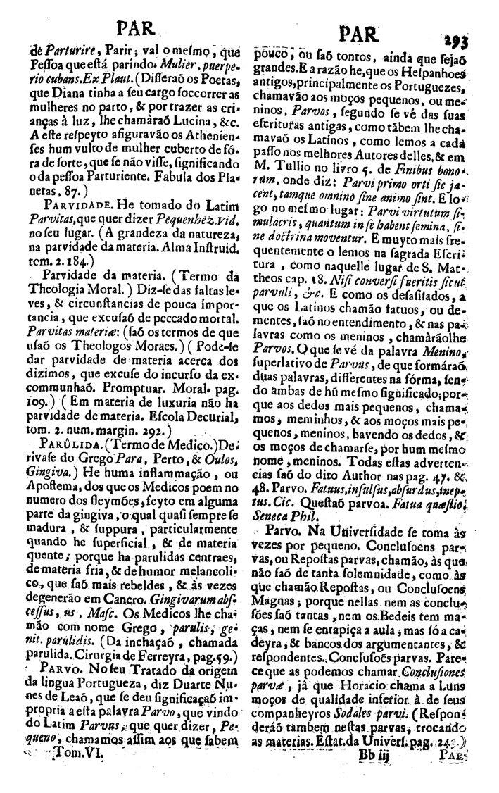 Página 4744_VOCABULARIO PORTUGUEZ & LATINO, aulico, anatomico, architectonico...