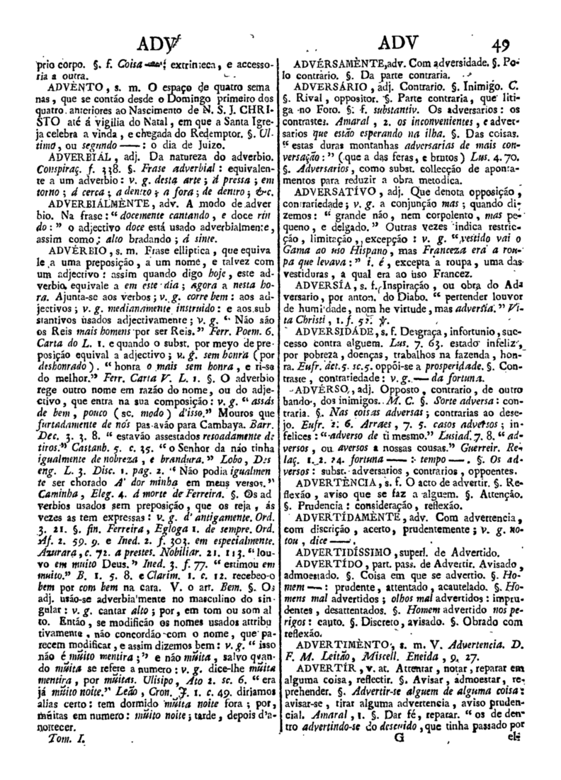 Página 49_Diccionario da lingua portugueza - recompilado dos vocabularios impressos ate agora, e nesta segunda edição novamente emendado e muito acrescentado, por ANTONIO DE MORAES SILVA