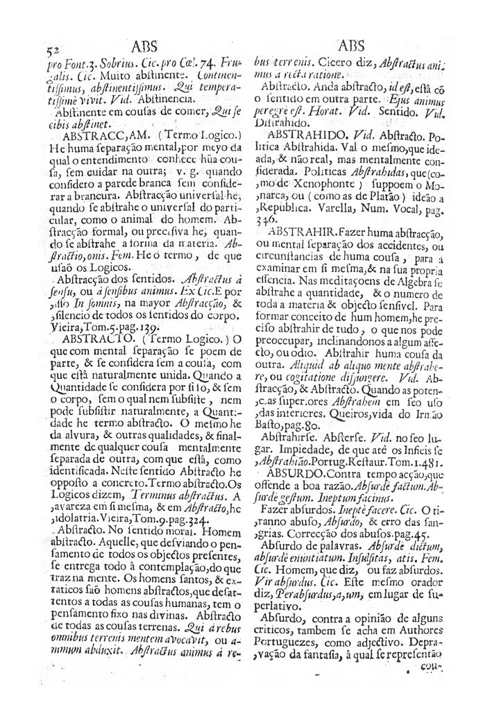 Página 52_VOCABULARIO PORTUGUEZ & LATINO, aulico, anatomico, architectonico...