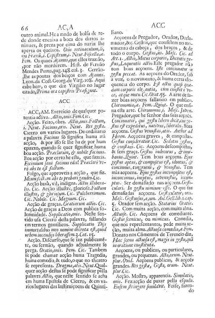 Página 66_VOCABULARIO PORTUGUEZ & LATINO, aulico, anatomico, architectonico...