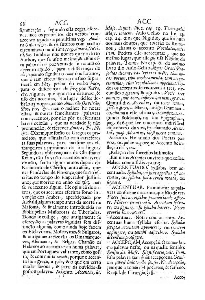 Página 68_VOCABULARIO PORTUGUEZ & LATINO, aulico, anatomico, architectonico...