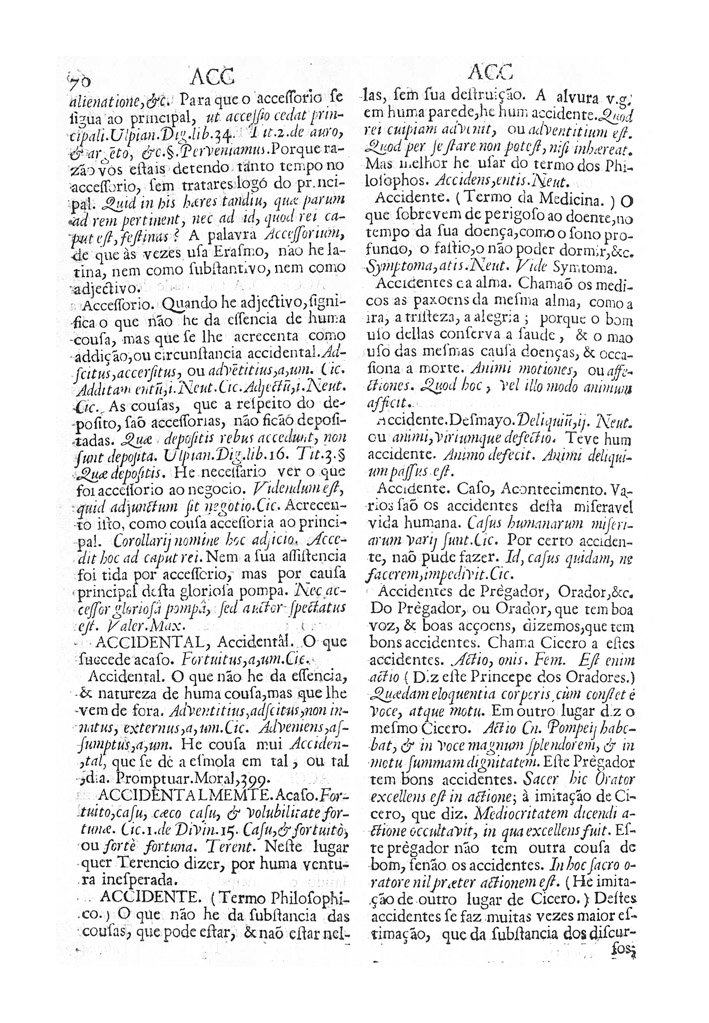 Página 70_VOCABULARIO PORTUGUEZ & LATINO, aulico, anatomico, architectonico...