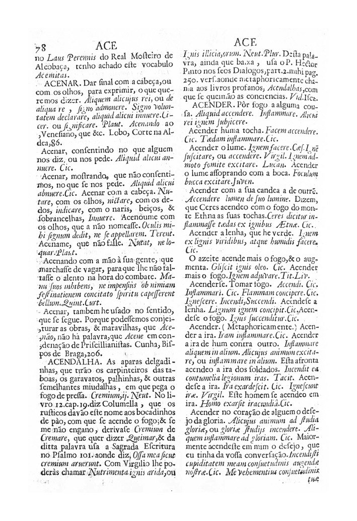 Página 78_VOCABULARIO PORTUGUEZ & LATINO, aulico, anatomico, architectonico...