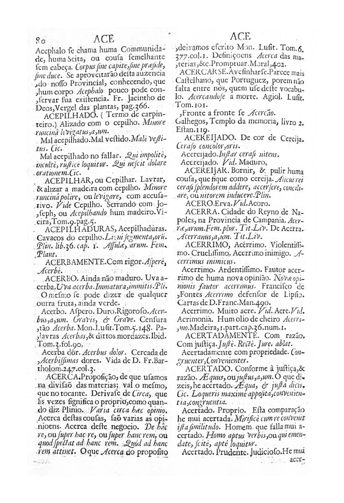 Página 80_VOCABULARIO PORTUGUEZ & LATINO, aulico, anatomico, architectonico...