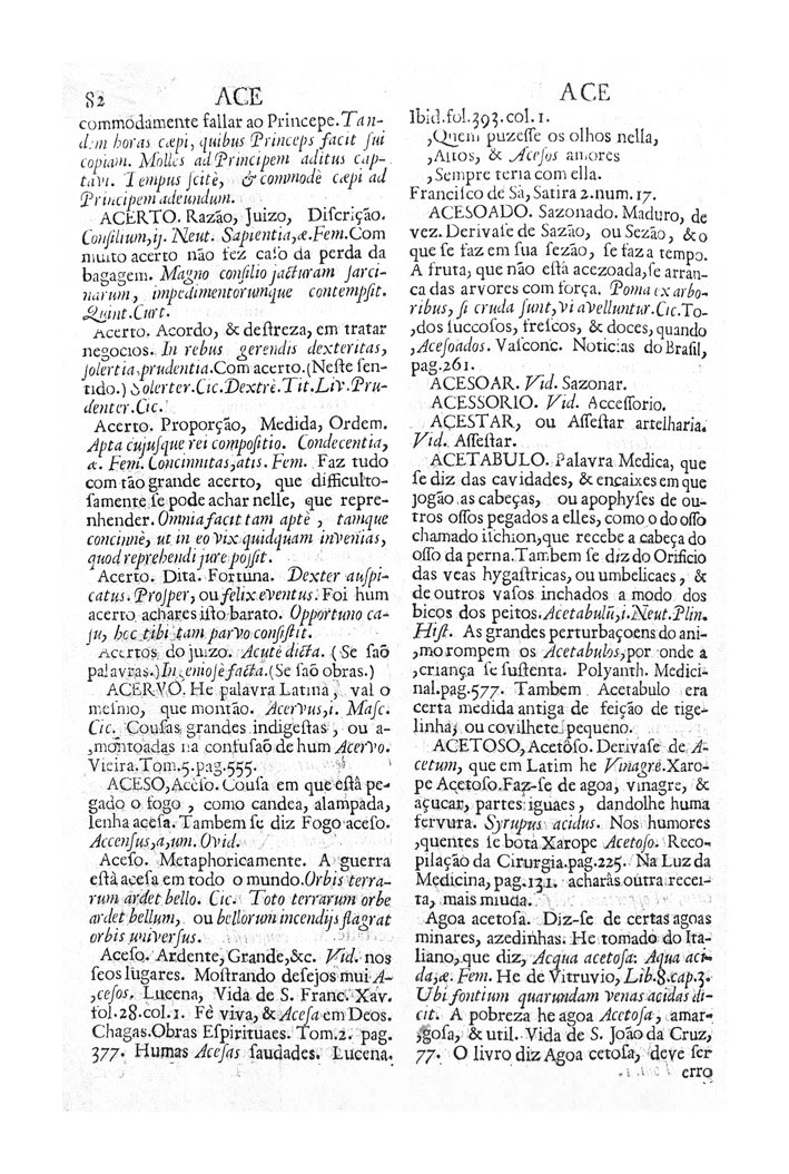 Página 82_VOCABULARIO PORTUGUEZ & LATINO, aulico, anatomico, architectonico...
