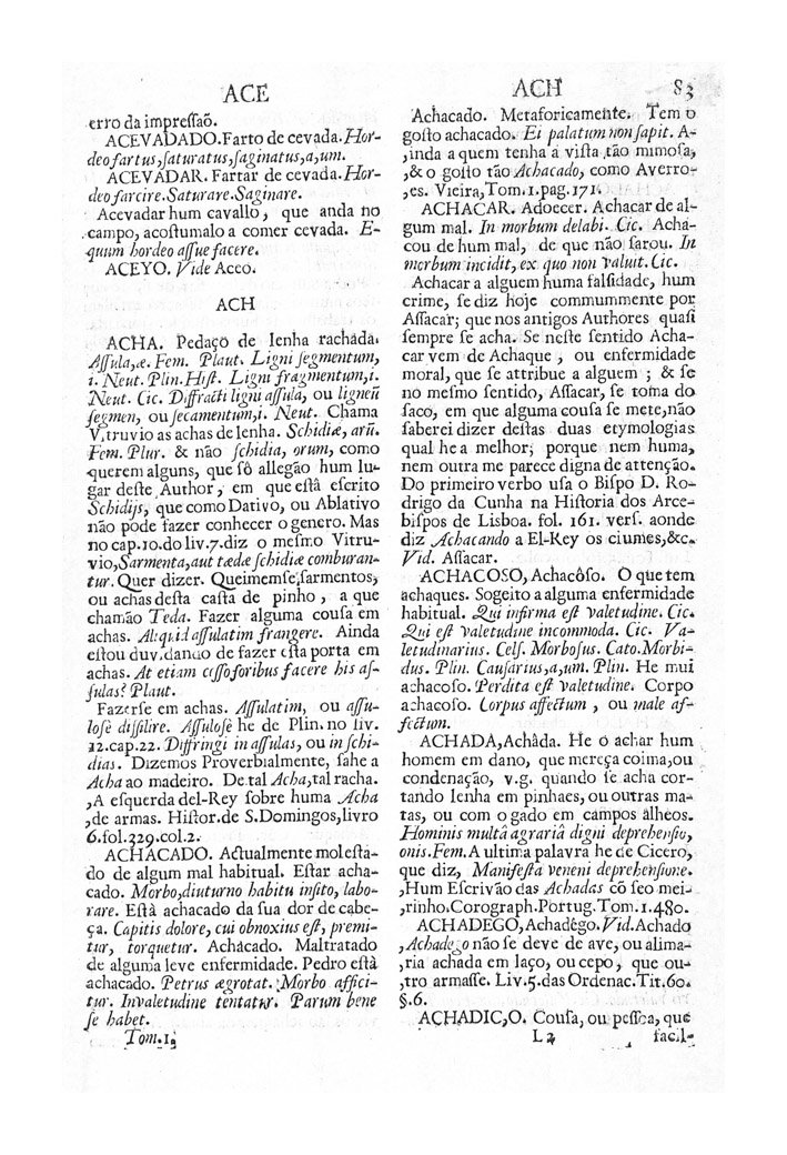 Página 83_VOCABULARIO PORTUGUEZ & LATINO, aulico, anatomico, architectonico...