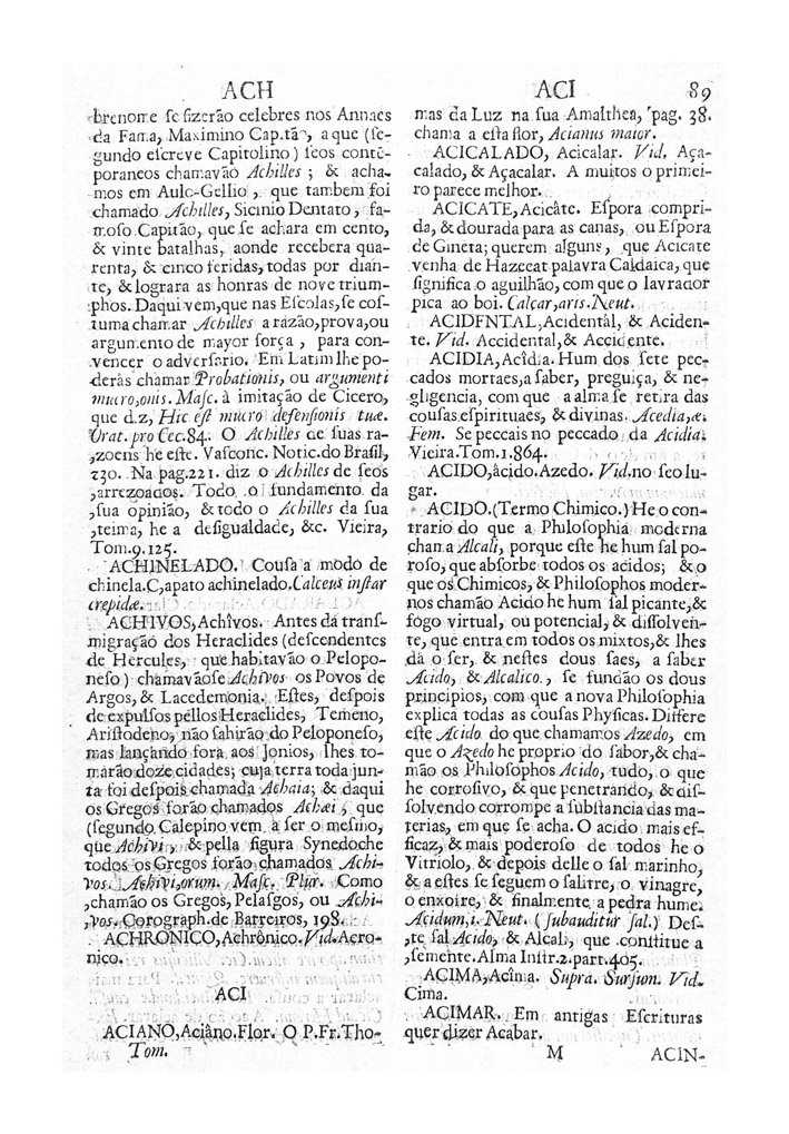 Página 89_VOCABULARIO PORTUGUEZ & LATINO, aulico, anatomico, architectonico...