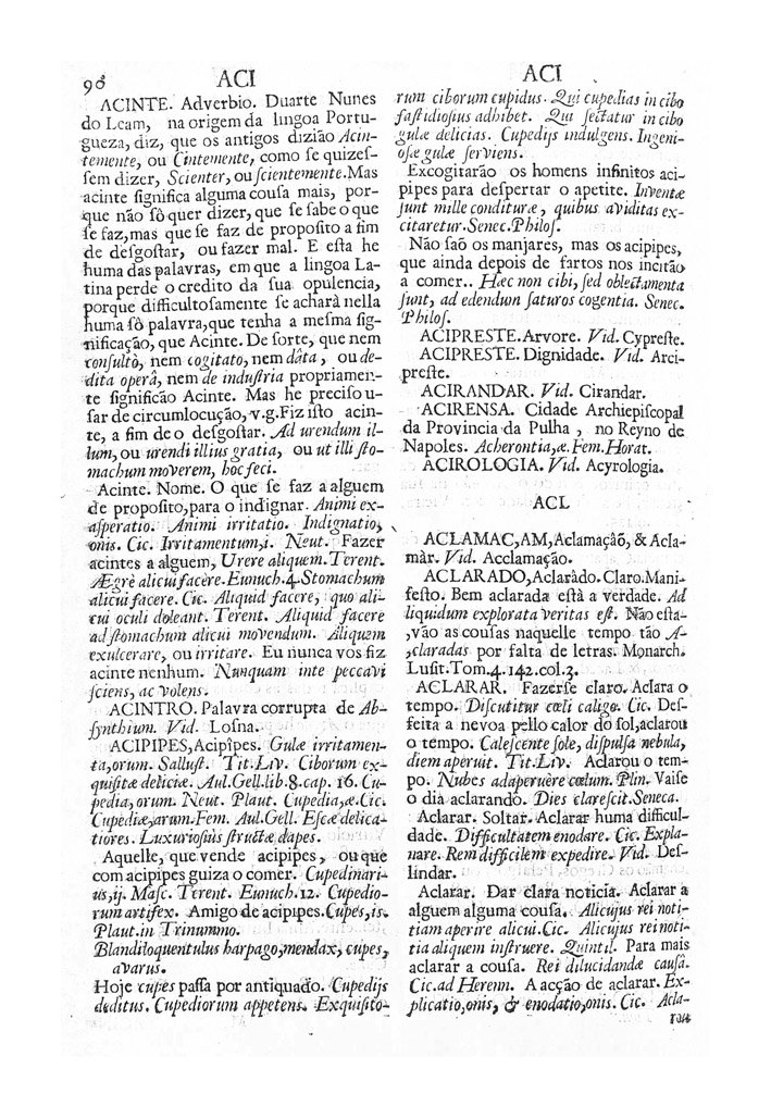 Página 90_VOCABULARIO PORTUGUEZ & LATINO, aulico, anatomico, architectonico...