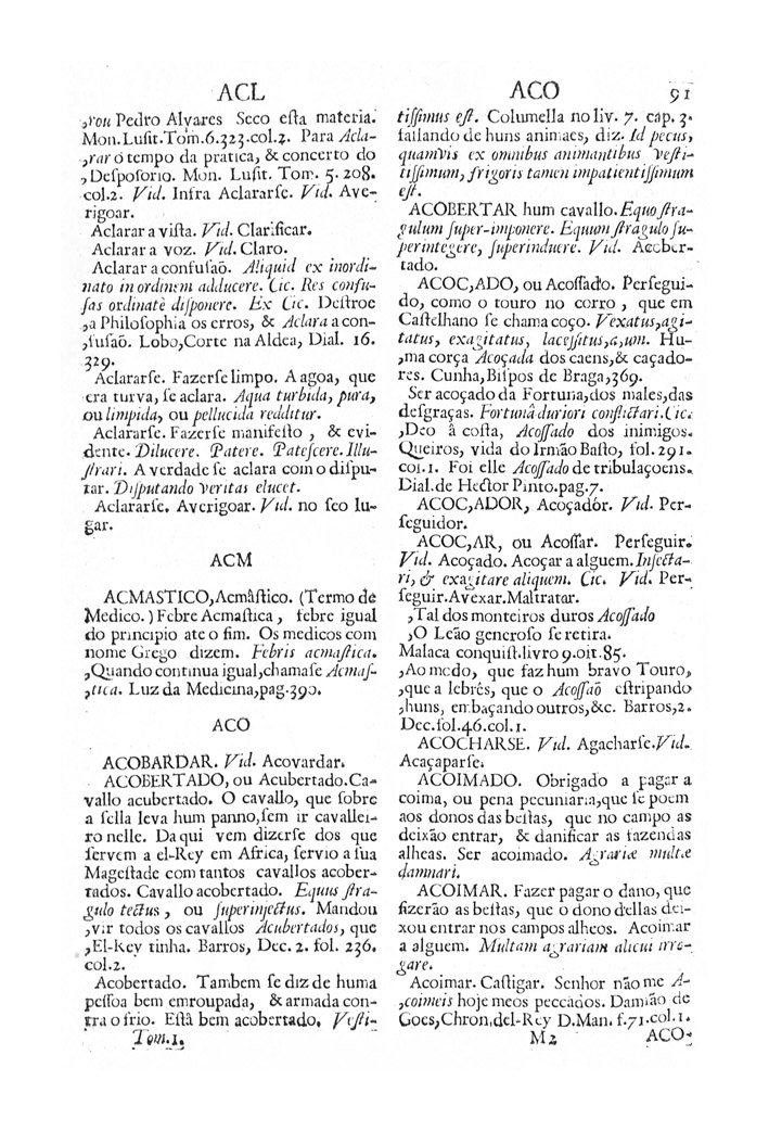 Página 91_VOCABULARIO PORTUGUEZ & LATINO, aulico, anatomico, architectonico...