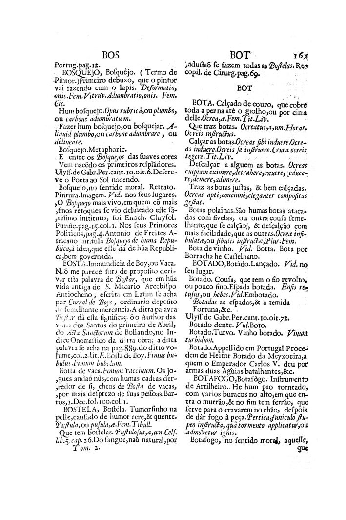 Página 923_VOCABULARIO PORTUGUEZ & LATINO, aulico, anatomico, architectonico...