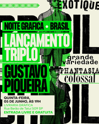 Cartaz Gustavo Piqueira - lançamento