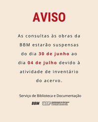 Suspensão das consultas - inventário
